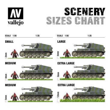 Пучки травы Vallejo Scenery: Fantasy Tuft Fire 6мм