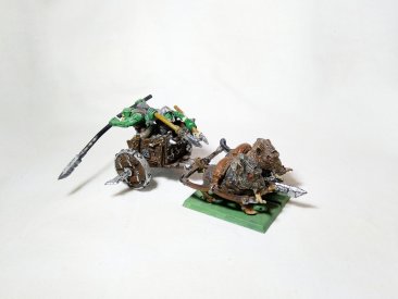 Warhammer Fantasy Age of Sigmar Orcs & Goblins Boarboy Chariot (Metal Painted)