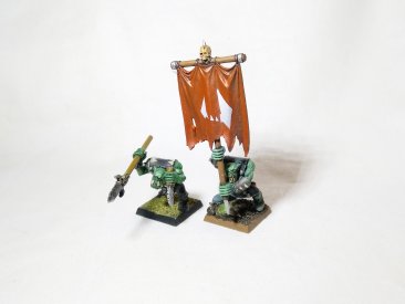 Warhammer Fantasy Battles AOS Orcs & Goblins Boyz with Spears x10 (Pro-Painted)