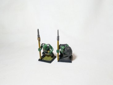Warhammer Fantasy Battles AOS Orcs & Goblins Boyz with Spears x10 (Pro-Painted)