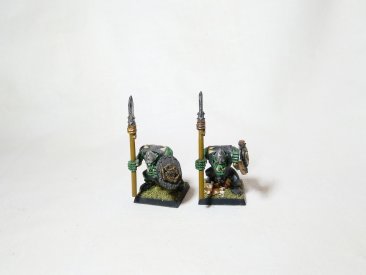 Warhammer Fantasy Battles AOS Orcs & Goblins Boyz with Spears x10 (Pro-Painted)