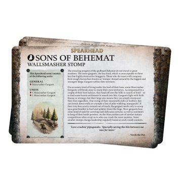 Faction Pack: Sons of Behemat (предзаказ 2024)