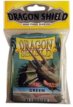 Протекторы МИНИ "Dragon Shield" (50 шт.): зеленые