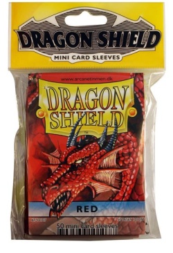 Протекторы МИНИ "Dragon Shield" (50 шт.): красные