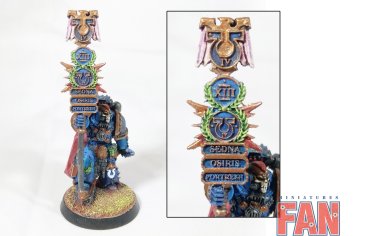 Warhammer 40k Forge World SM Ultramarine Legion Herald (Pro-Painted)