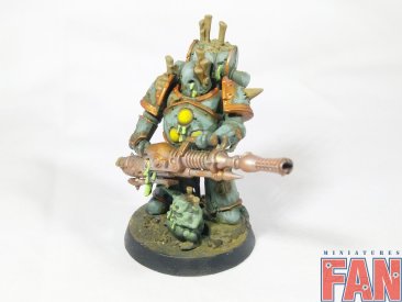 Warhammer 40k Death Guard Plague Marine Plaguespitter (Pro-Painted)