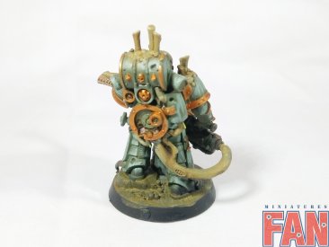 Warhammer 40k Death Guard Plague Marine Plaguespitter (Pro-Painted)