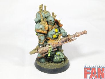 Warhammer 40k Death Guard Plague Marine Plaguespitter (Pro-Painted)